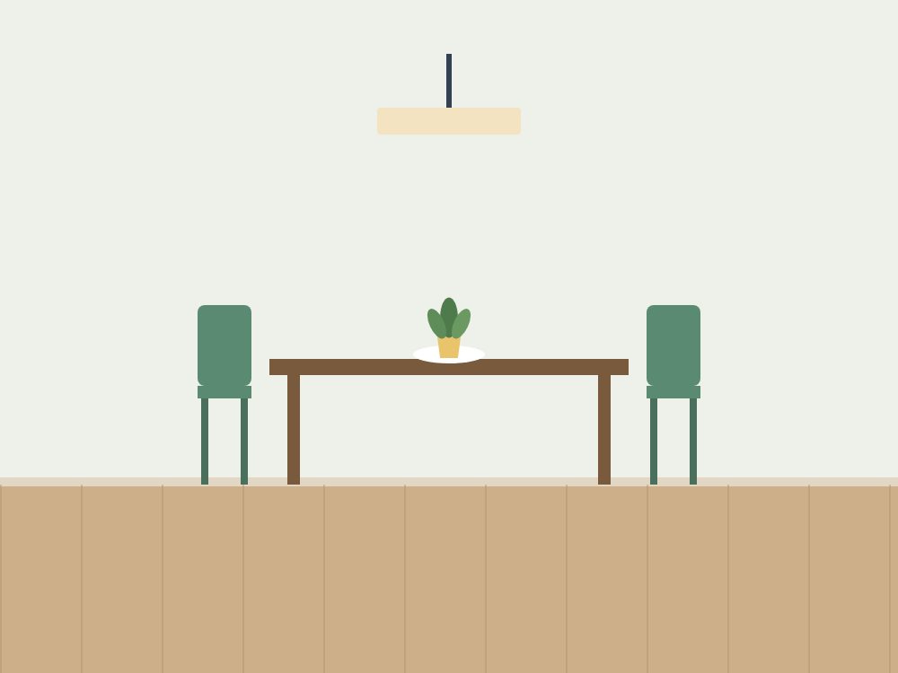 Table à manger et 4 chaises